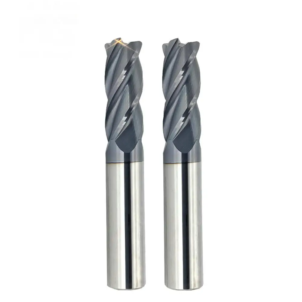 4 Flutes HRC45 Corner radius Milling Tools CNC milling cutter End Mills