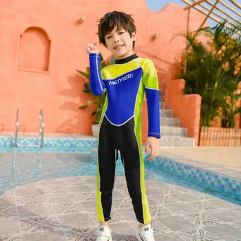 

Bathing Suit For Boy Kids Swimsuit Baby Bikini Clothing One Piece Long Sleeve Pants Swimming Men Women Sun Protection Surfing