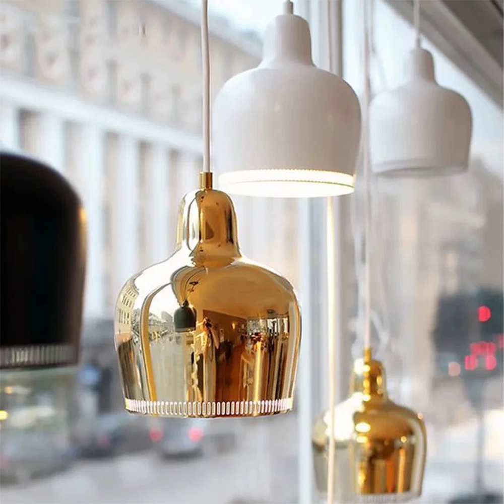 Modern Artek metal pendant light personality Restaurant Bar E27 220V Hanging lamp Kitchen Bedroom beside For Decor Home Lighting afbeelding