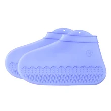 1 пара многоразовых силиконовых чехлов для обуви, Складные Водонепроницаемые нескользящие накладки от дождя DNJ998