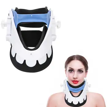 

Adjustable Neck Brace Medical Vertebra Traction Fixation Spine Care Correction Pain Relief Cervical Neck Traction Support Device