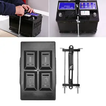 

28x20cm Battery Tray Screw 23cm ABS Plastic Car Battery Holder Stable Bracket Hold Down Clamp Kit