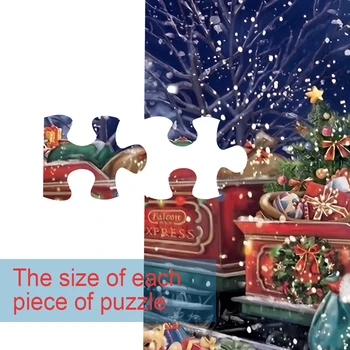 

1000pcs Christmas Santa Jigsaw Puzzle Kids Children Toy Xmas Gift 75*50cm Gift For Children Beautiful Panoramic Puzzle