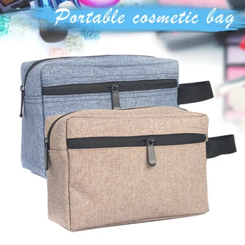 

Cosmetic Bag Storage Organizer Zipper Large Capacity Waterproof for Travel Toiletry J9