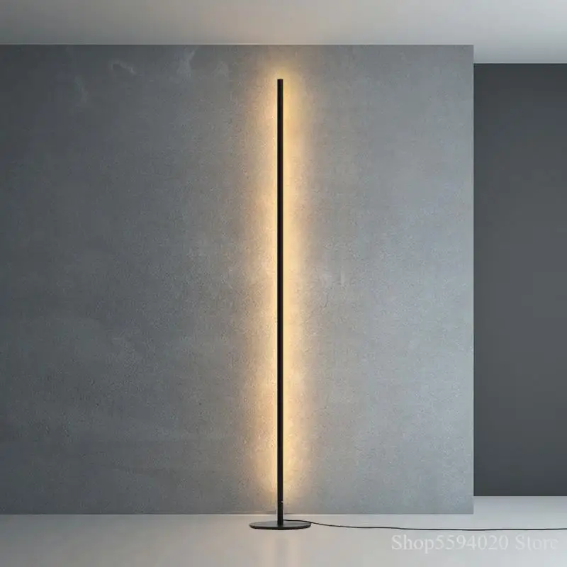 

Nordic Minimalist LED Floor Lamps Standing Lamps Living Room Led Black/Gold Aluminum Standing Lamps Lamparas Decorate Luminaria