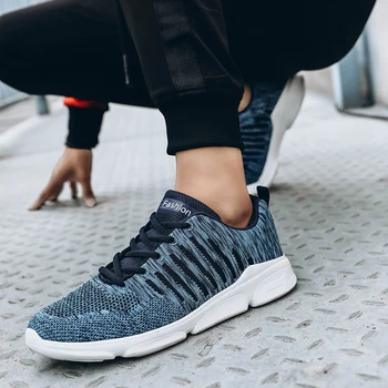 

Men Shoes Soft Knit Casual Sneakers Male Luxury Brand Breathable Light Spring Mesh Men Trainers Mocassin Homme Chunky Dad Shoes