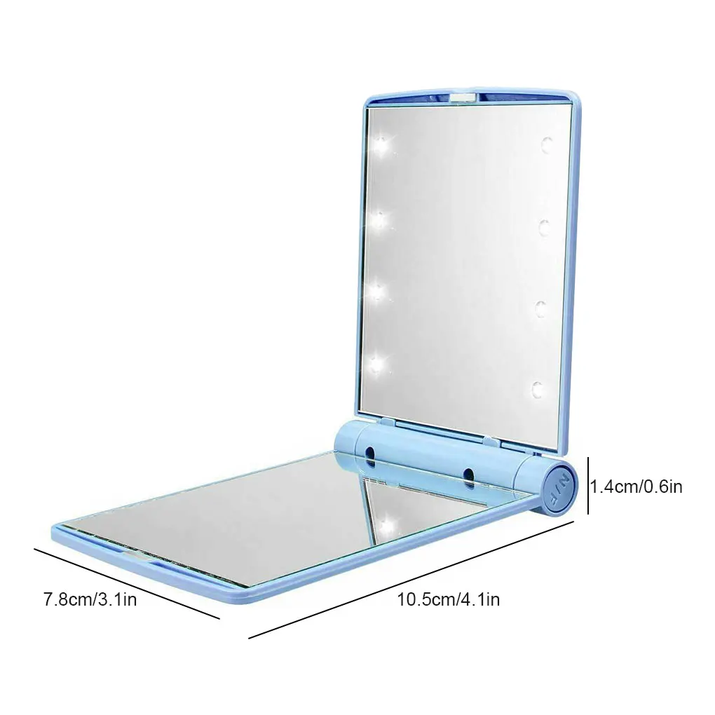 Miroir  maquillage pliable  avec éclairage LED