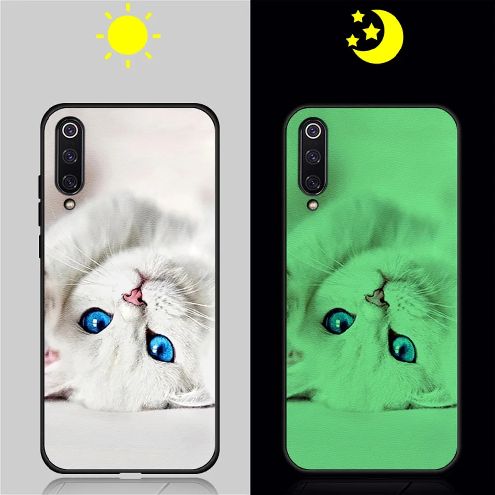 Чехол для телефона Lu mi nous для Xiaomi mi 9 SE CC9 CC9e A3 9T Pro Чехол кожаный силиконовый чехол для Xia mi Red mi K20 Pro светящийся чехол