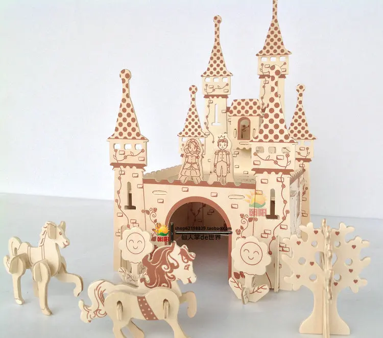 Детские diy игрушки-головоломки для детей 10 лет мальчик и девочка сшивание деревянный замок Пазлы игрушки подарок для детей обучение
