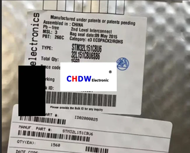 STM32L151CBU6 STM32L151CBU6 QFN48 NEW AND ORIGNAL IN THE STOCK ​