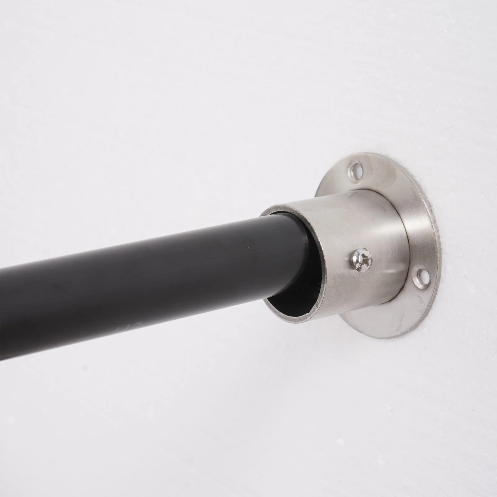 

8Pc Stainless Steel Closet Rod Holder Flange Bathroom Balcony Clothes Rod Flange Pipe High Flange Wardrobe Ceiling Mount Bracket