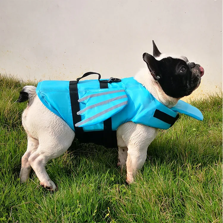 Reflective Dog Life Jacket Dog Swimming Suit French Bulldog