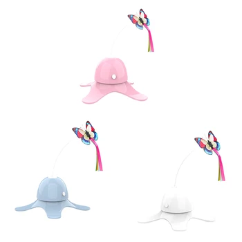 

Pet Cat Toy Interactive Electric Rotating Butterfly Playing Rotating Butterfly Toys for Kitten Funny Spinning Teaser Toys