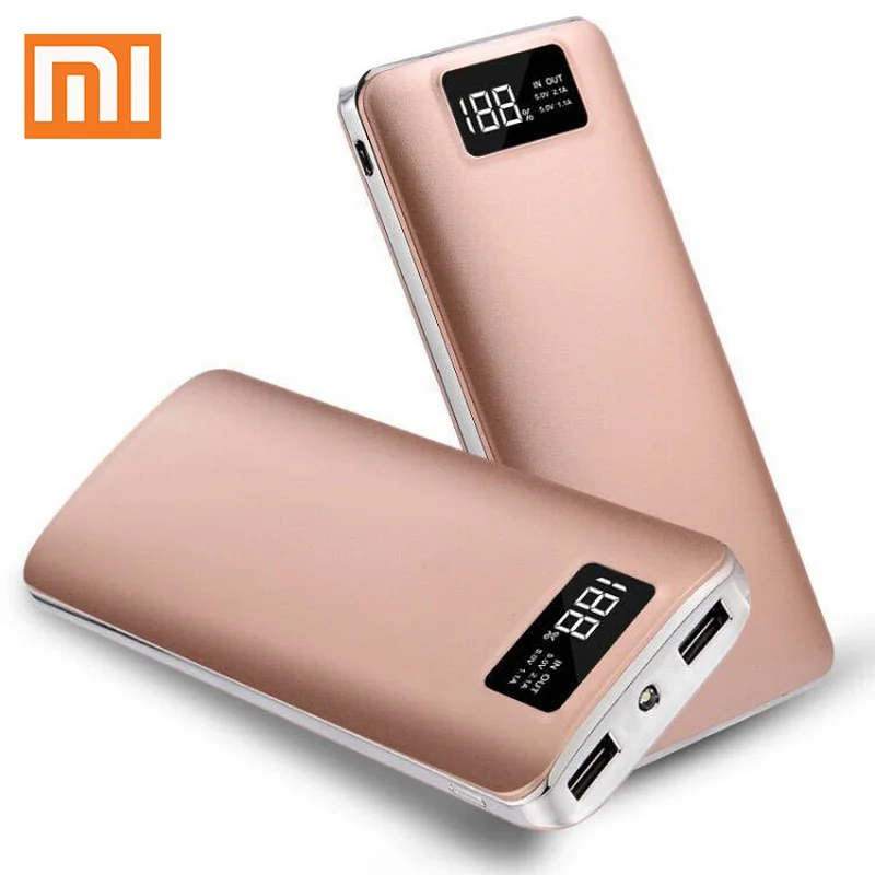  Xiaomi marca QI 30 Power Bank 30000mAh cargador portátil impermeable 2 USB mi Powerbank ultrafino c