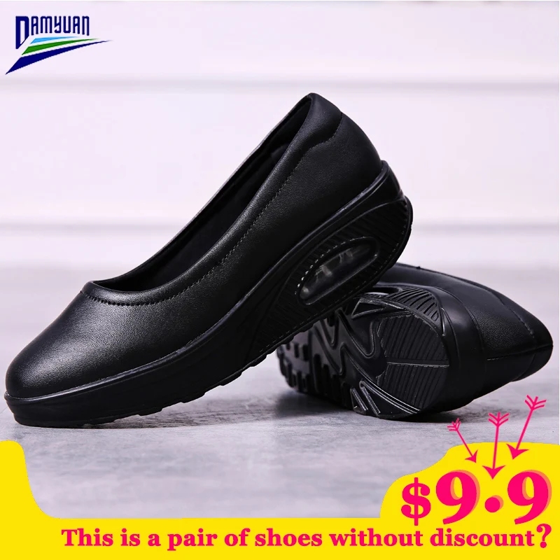 

Damyuan Slip on Shoes for Women 2020 New Casual Air Cushion Mujer Loafers Breathable Light Soft Fashion Flat Platform Female