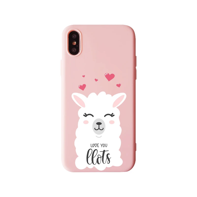 Милые лама Alpacas мягкие ТПУ Силиконовые чехлы для мобильных телефонов iphone 11 11Pro X XS XR MAX 6 6s Plus 7 8 Plus X 5 5S чехлы
