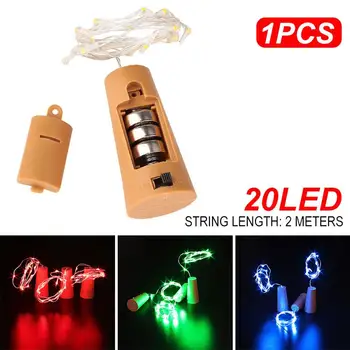 

Bottle Stopper Yard Landscape Lamp Fairy Light Fairy String Romantic Super Bright Fairy String Light Durable Wedding
