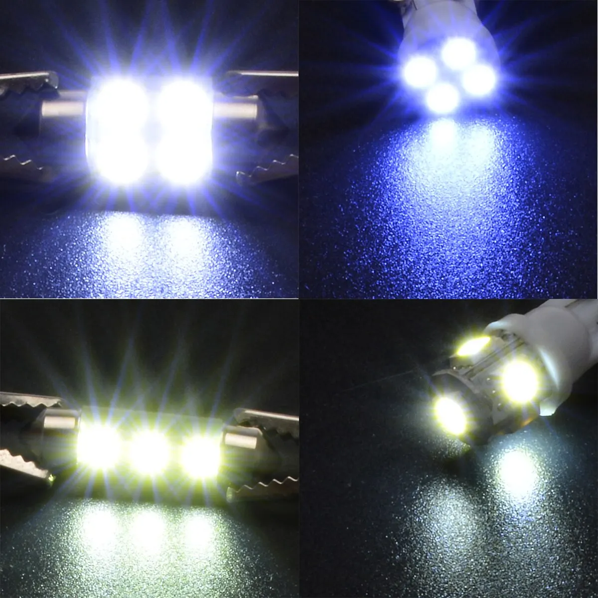14PCS White LED Car Interior Light Kit Set 1157 T10 31 36mm Auto  Dome Map License Plate Lights Lamp