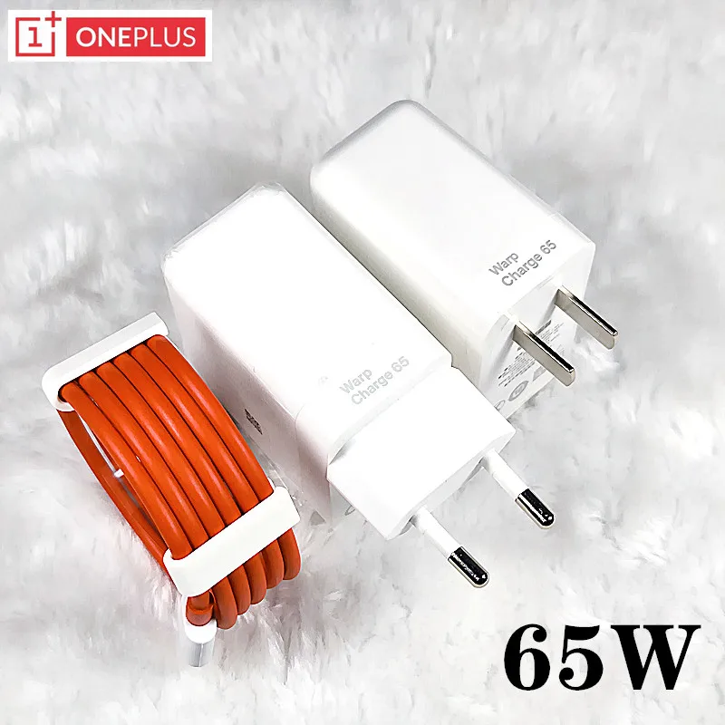 Oneplus 65w charger original EU Warp Fast charger adapter Type C To type C Cable For OnePlus 9 PRO 8T 8 Pro 8 7T Pro Nord 65w charger usb c