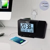 FJ3531 Projection Alarm Clock Digital Date Snooze Function LED Projector Desk Table Thermometer Hygrometer Clock Time Backlight 6