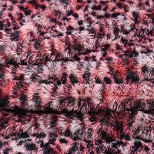 150 см* 50 см PV бархатная плюшевая ткань розовая леопардовая ткань для домашнего текстиля, одежды, игрушек, рукоделия, швейная ткань из искусственного меха