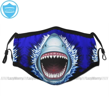 

Shark Mouth Mouth Face Mask Shark Jaws Attack Facial Mask Kawai Funny with 2 Filters for Adult