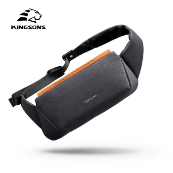 

Kingsons Waterproof Man Waist Bag Fashion Chest Pack Outdoor Sports Crossbody Bag Casual Travel Male Bum Belt Bag
