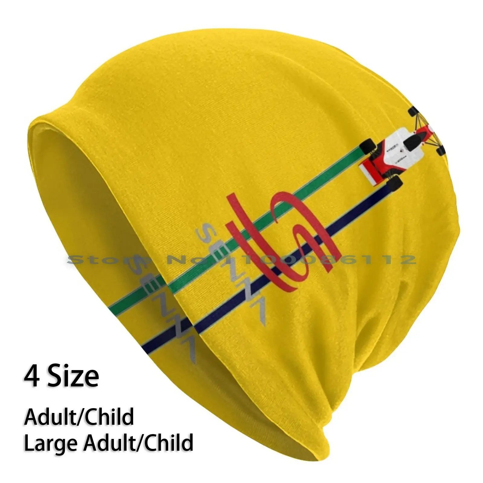 Ayrton Senna Stripes 1 Berretti Cappello Lavorato A Maglia One Williams Senna Radically Hero Racing Ayrton Brasile Carbossilico Signature Tribute