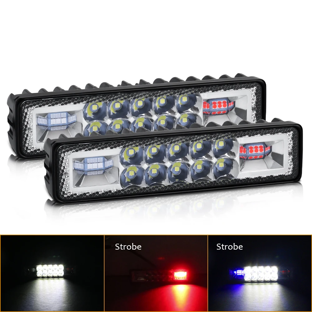 

LED Headlights 48W For Auto Motorcycle Truck Boat Tractor Trailer Offroad Working Light 16 LED Work Light Spotlight Work Light