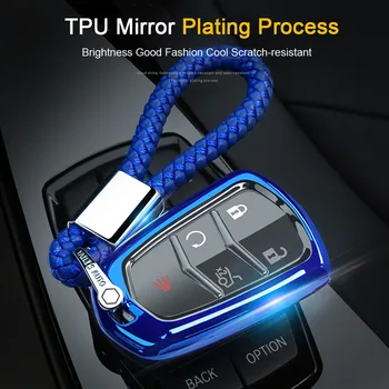 

Car key Cover case Set fob For Cadillac DTS STS ELR CT5 XT6 2014 2015 2016 2017 2018 TPU Fits Perfect Key Housekeeper Pad