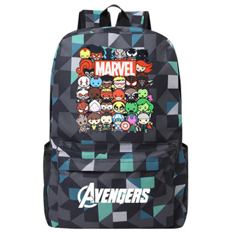 Рюкзак с надписью Marvel школьный рюкзак супер героями для учеников мальчиков и