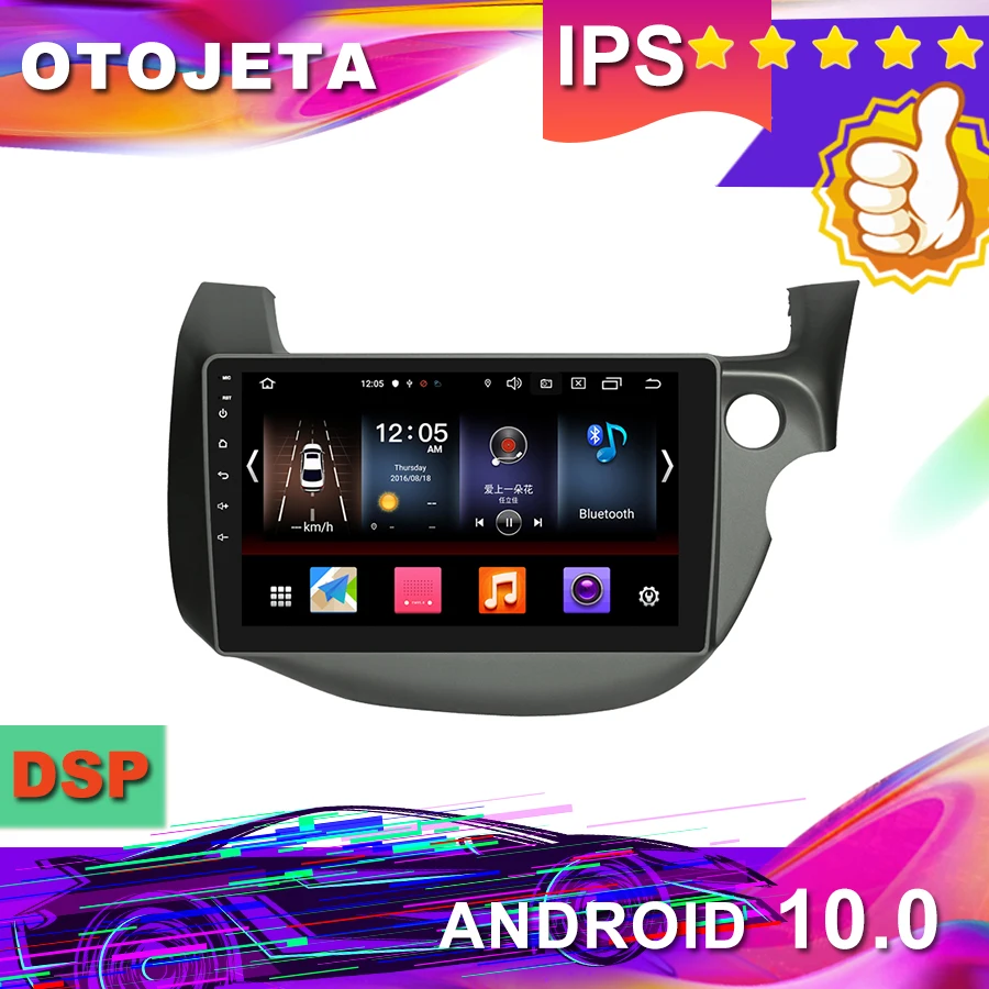 

New Arrival in Stock,Android 10.0 Car GPS for HONDA JAZZ FIT Car Radio car Multimedia 1080P tape recorder bluetooth navigation