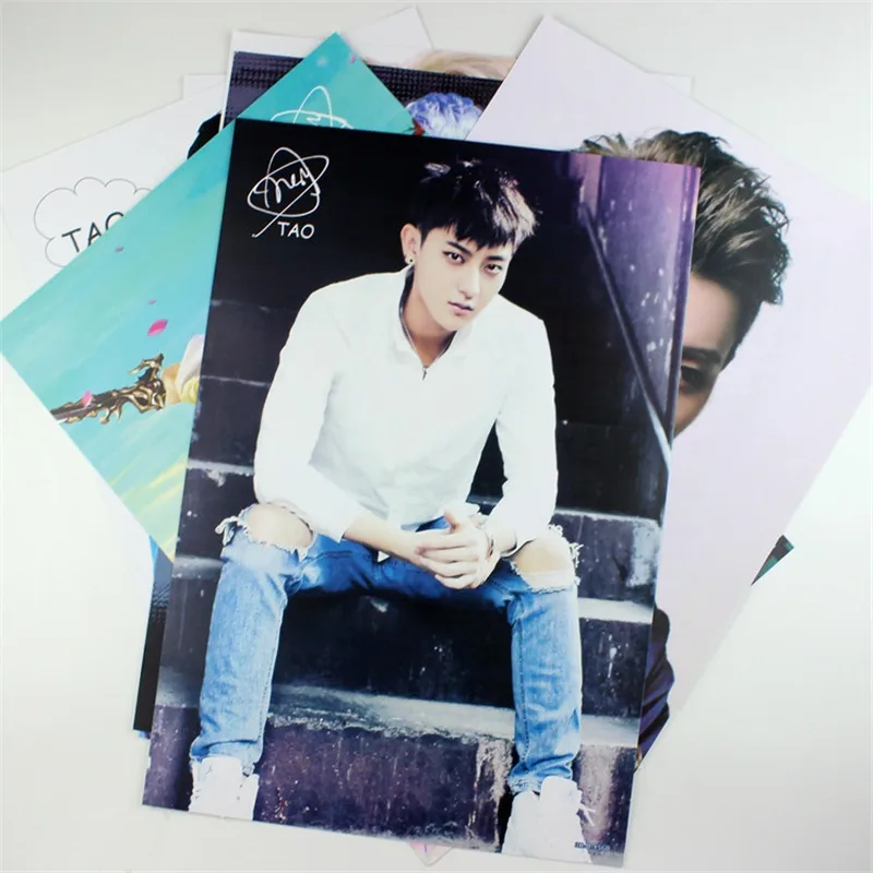 8 *(42x29 см) EXO Huang Zitao Плакат Украшение на стену Корейская звезда подарок день
