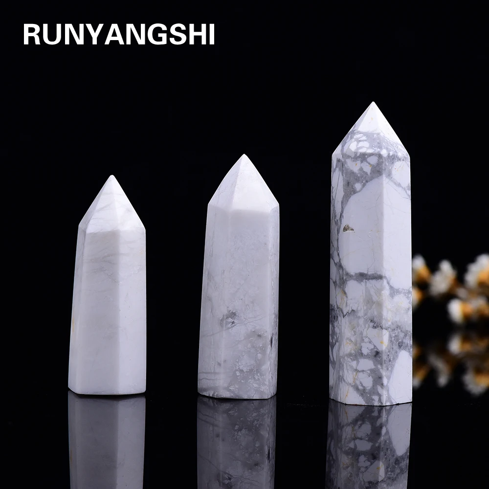 4-7 см 1 шт. натуральный кристалл howlite точечный исцеляющий кварцевый украшение для