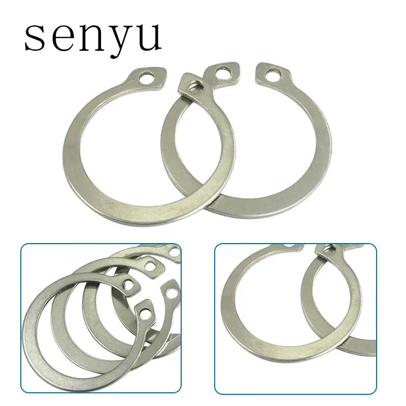 SENYU Gourd Type Washer M19 M55 304 нержавеющая сталь C type эластичное кольцо внешний стопорный
