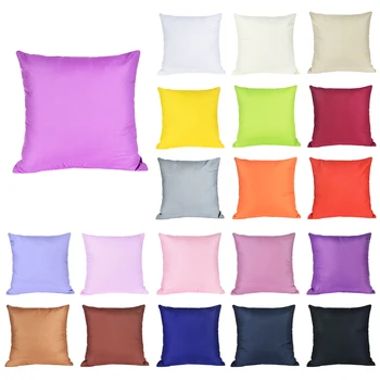 

Solid Color Cushion Cover Simple Candy Color Throw Pillow Case For Sofa home office Solid Home Decorative Throw Pillow Case