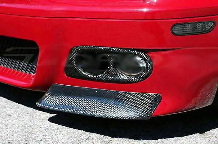 

CSL Real CARBON FIBER FRONT BUMPER LIP SPLITTER 1pair for BMW E46 M3 1998-2005 B011