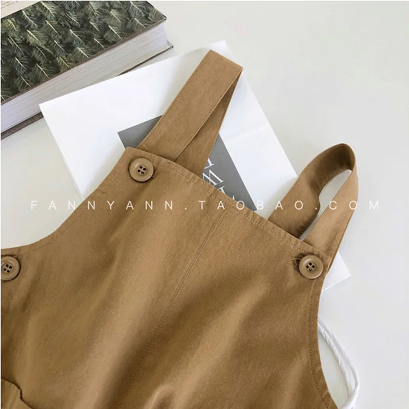 Chen Mom Childrenswear Children Spring Clothing New Style Girls' Overalls Versatile 1-3-5 Years Old Baby Loose-Fit Trousers