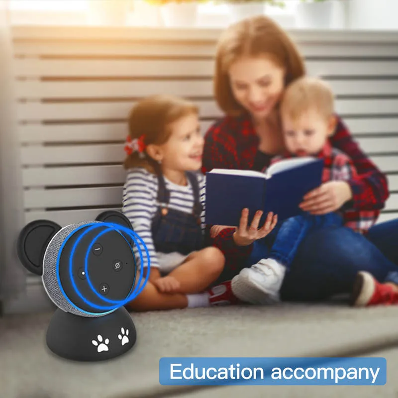 Защитный чехол для Echo Dot 3 с милой пандой, держатель для умного дома, автоматизация смарт-динамика, аксессуары для спальни, гостиной