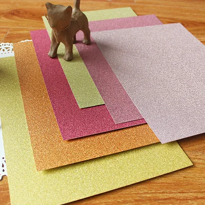 A4 Red And Gold Hight Grade Super Glitter Craft Paper Cardstock Party Gift Card Decor DIY Scrapbooking Pack | Дом и сад