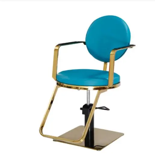 Vintage barber chair barbershop chair hair salon dyeing and ironing hair cutting salon solid wood hydraulic cha