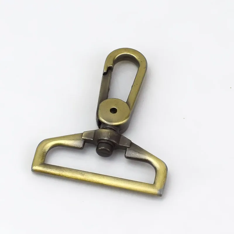 brass 2/10 шт. 38 мм Meetee сумки туфли с ремешком и металлическими пряжками Чемодан Поворотный Trigger омара застежка для собак DIY Швейные кожаные аксессуары - Цвет: brass