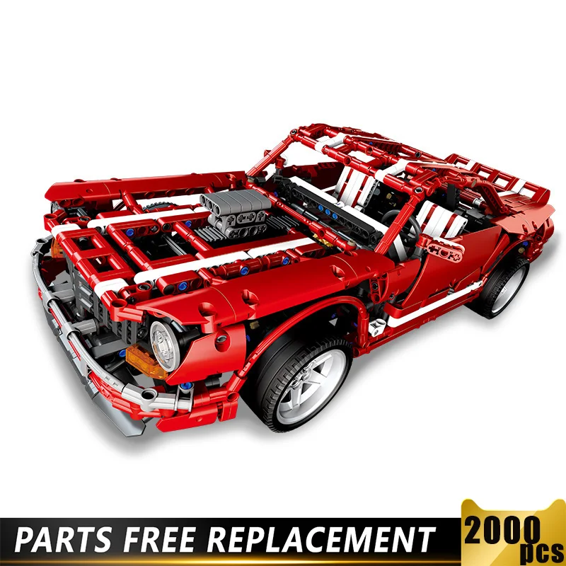 

2000pcs Techinc Blocks MOC Muscle Car Bugatee Chiron Racing Vehicle Building Blocks Compatible with Legoed Toys for Adults