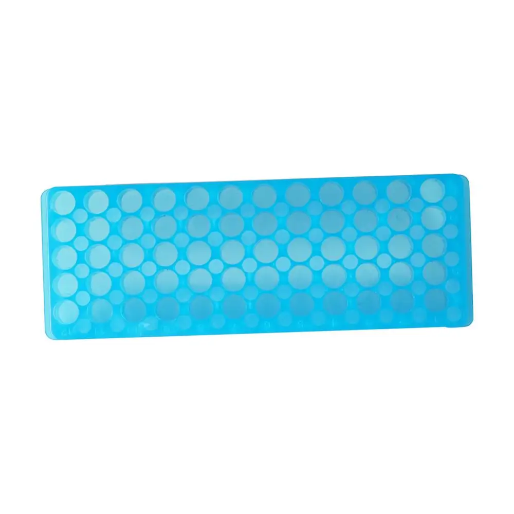 Plastic Centrifuge Tube Holder 2 Side 60 Holes Plastic Centrifuge Tube Rack Laboratory Test Tubes Holder Bracket Rack 0.5ml/1.5ml Centrifuge Vials Stand 1 Pc
