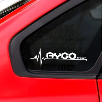 

For Toyota Aygo Car Side Window Stickers Vinyl PVC Trim Decals Sport Styling Auto Reflective Window Decoration Car Accessories