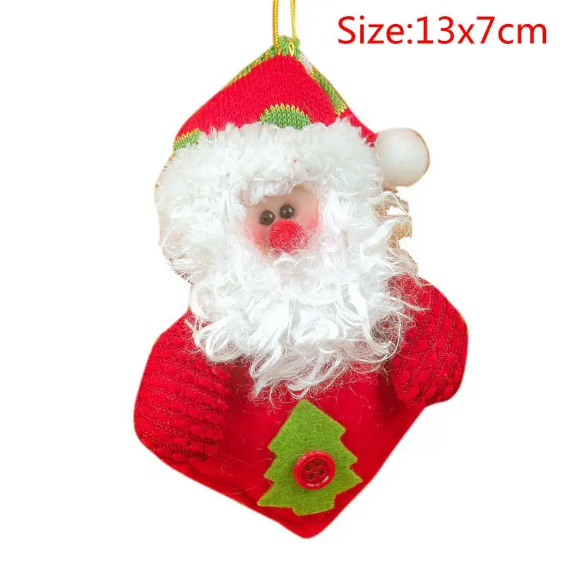 Hoomall Санта-Клаус, лось, снеговик, игрушки, украшения для кукол, подвески на дверь, дерево, детский подарок, новогоднее, Рождественское украшение для дома - Цвет: 13x7cm A