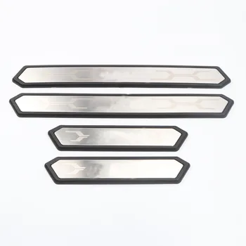 

ABS External Door Sill Scuff Plate Welcome Pedal For Toyota RAV4 AX50 2019 2020 Car Accessories 4PCS Stainless Steel