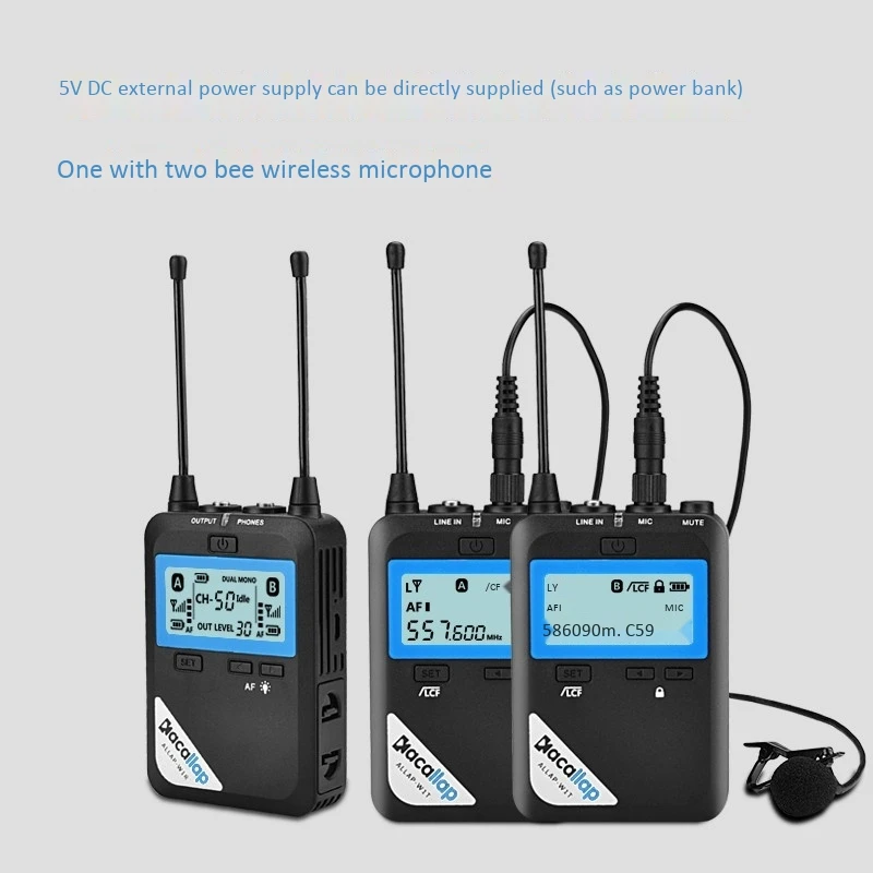 Kacallap Lavalier Wireless Microphone Vlog