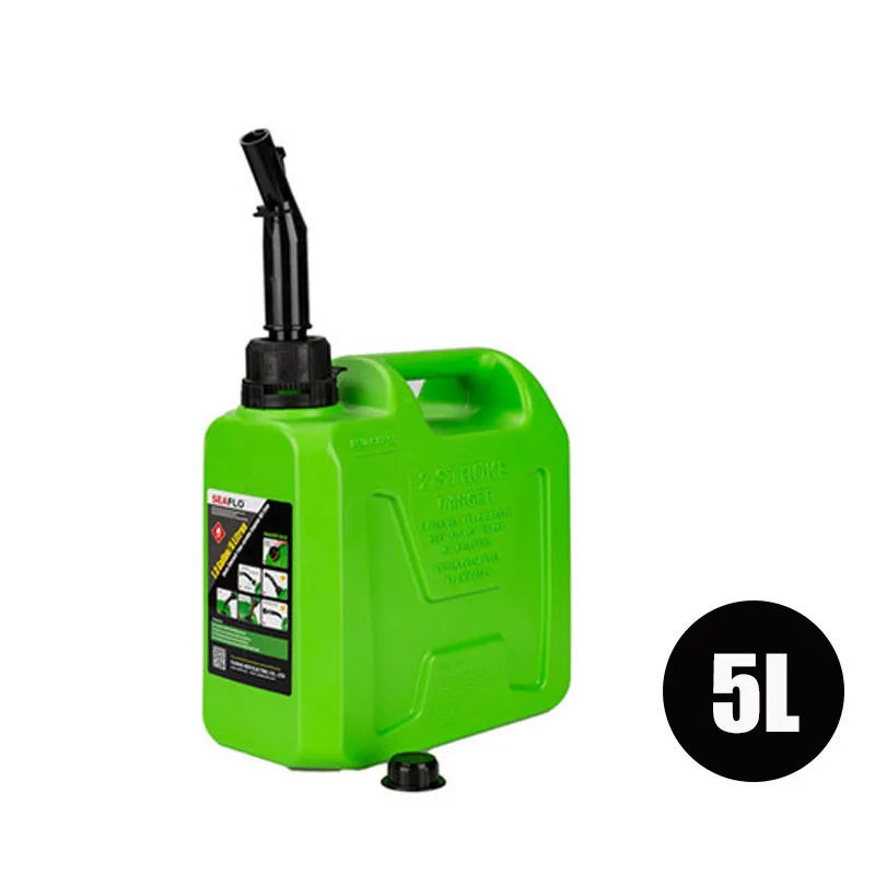 5L 10L 20L Liter Plastic Spare Fuel Cans Oil Diesel Gasoline Container Jerrycan Oil Motorcycle Car Oil Petrol Can Canister Tanks - Название цвета: 5L Green
