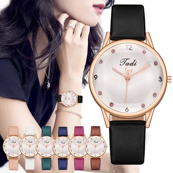 

Ladies' Belt Fashion Diamond Watch Small Dial Casual Quartz reloj mujer Concise Design Bracelet for Women's Watches